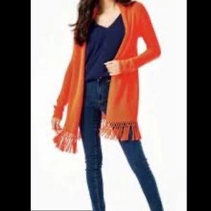 Lilly Pulitzer Tatum cardigan, XS, Orange